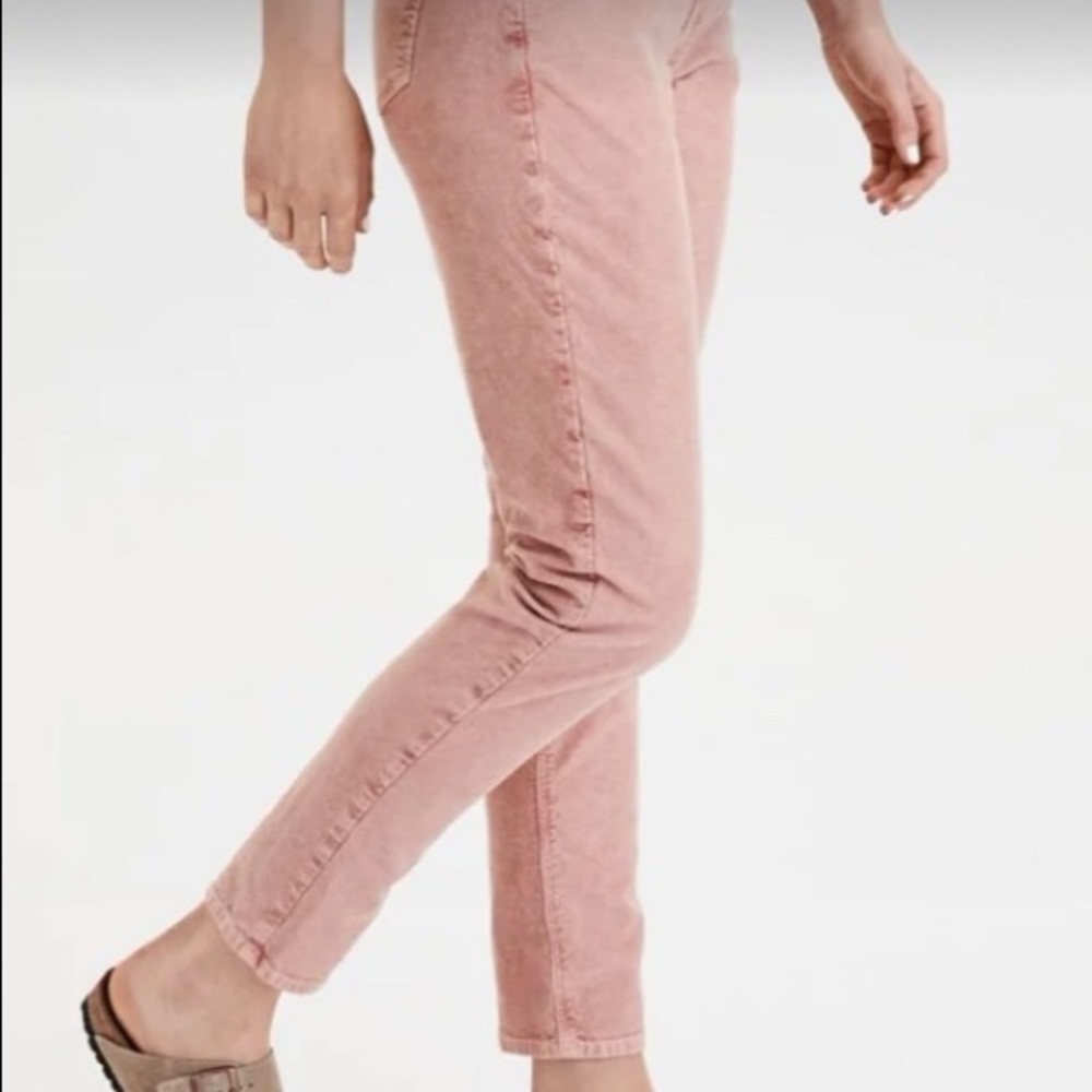 Pink Corduroy/Velvet AE Mom Jeans